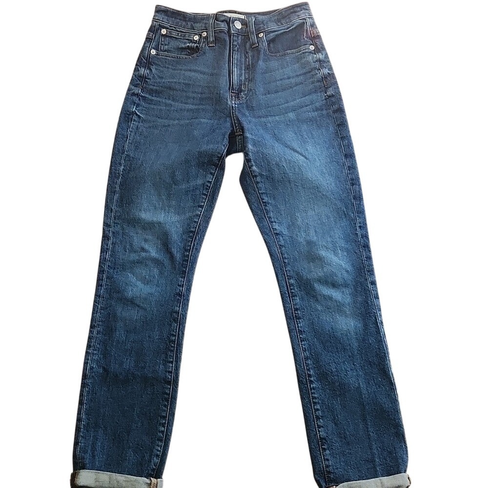 Madewell‎ The High Rise Waisted Slim Boyjean Color Wilton Preppy Norm Relaxed 24